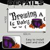 LANKBACK A Baby is Brewing Decal Summer Halloween Baby Shower Decorations Summerween Gender Reveal Party Decorations view 2