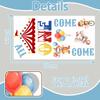 LANKBACK Come One Come All Decal One Year Old Birthday Party Supplies Circus Tent Big Top Theme 1st Birthday Baby Shower Party Supplies view 2