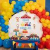 LANKBACK Come One Come All Decal One Year Old Birthday Party Supplies Circus Tent Big Top Theme 1st Birthday Baby Shower Party Supplies view 3