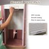 WLCGYD Flexible Tambour Door Cabinet Replacement, Small Roll Up Cabinet Folding Doors White for Vanity Cabinet Bookshelf Closet Pantry(22x24(55.9x61cm)) view 2