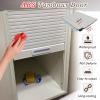 WLCGYD Flexible Tambour Door Cabinet Replacement, Small Roll Up Cabinet Folding Doors White for Vanity Cabinet Bookshelf Closet Pantry(22x24(55.9x61cm)) view 4