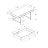 agnixnaf White Computer Desk with 2 Drawers, Metal Legs, Rectangular Standing Desk, Modern, for Home Office view 3