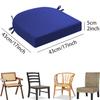 IQNJERYV Outdoor Chair Cushions 2020 1919 1818 Set of 2/4 Waterproof Patio Chair Pads Round Corner Outdoor Seat Cushion with Ties for Garden Yard Lawn Furniture(Dark Blue,43x43x5cm 1pc) view 2