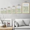 Balsuka Guest Check Poster Chef Was Cute Would Eat Here Again Quotes Wall Decor Funny Kitchen Wall Art Trendy Canvas Print Painting Aesthetics for Restaurant Cafe Dining Room 8x10inch Wooden frame view 3
