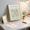 Balsuka Guest Check Poster Chef Was Cute Would Eat Here Again Quotes Wall Decor Funny Kitchen Wall Art Trendy Canvas Print Painting Aesthetics for Restaurant Cafe Dining Room 8x10inch Wooden frame view 4