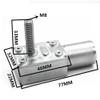 FFYTRGQWU DC Worm Electronic Starter Geared Reducer JGY-370-M8 6-24V 6-150RPM Self-Lock Turbine M8 33mm Package B 12V 18pm view 2