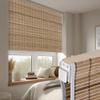 Doing-X No Drill Bamboo Roman Shades, No Tools Roman Blinds for Indoor Windows, Room Darkening Natural Cordless, UV Protection Easy Install Bedroom Living Room, Cinnamon Twill,42" W x 48" H view 1