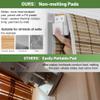 Doing-X No Drill Bamboo Roman Shades, No Tools Roman Blinds for Indoor Windows, Room Darkening Natural Cordless, UV Protection Easy Install Bedroom Living Room, Cinnamon Twill,42" W x 48" H view 3