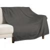 UTRSIFB Thick Carpet Chair Bedspreads Fashion Blanket Flannel Cover for Men and Women Grey view 1