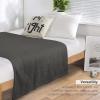 UTRSIFB Thick Carpet Chair Bedspreads Fashion Blanket Flannel Cover for Men and Women Grey view 4