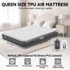 HiiPeak Queen Air Mattress Blow Up Bed with Built-in Pump TPU Air Bed view 4