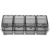 Alipis Multi-Compartment Seasoning Box Plastic Spice Jars Seasonings Container Sets For Storing Salt Spices And Cooking Essentials view 1