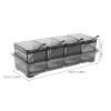 Alipis Multi-Compartment Seasoning Box Plastic Spice Jars Seasonings Container Sets For Storing Salt Spices And Cooking Essentials view 2