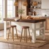 Tribesigns Kitchen Island with Storage Shelves view 4