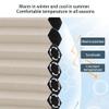 3in 1 Cordless Cellular Shades, Honeycomb Blackout Blinds Horizontal Sliding, Aluminum Alloy Frame for Bedroom, Kitchen, Skylight, RV Window Customize Size(140x130cm/55x51.2in) view 4