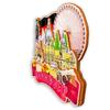 Autucson Decorative Magnet for Hannover Germany Travel Souvenir Unique Wooden Fridge Magnet Collection to Record Beautiful Memorie 670 view 2
