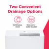 Frigidaire 50 Pint Dehumidifier with Built-In Pump for Basement, White view 3
