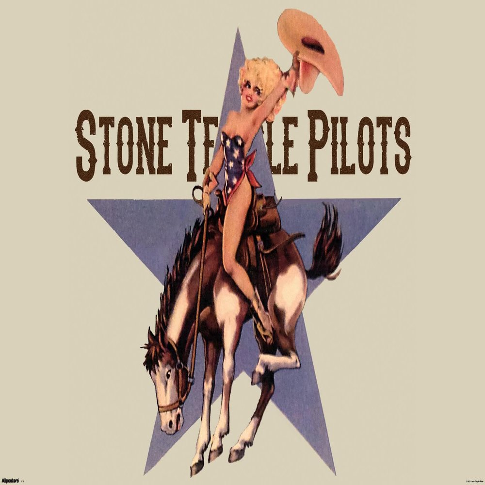 Trends International Stone Temple Pilots - Cowgirl Riding Bronco Wall Poster, 22.4L x 14.7W, Premium Unframed Version