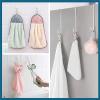 4Pcs Braided Cotton Loop Metal Towel Clips Household Organization Supplies for Home Bedroom Dormitory Organize Rack Kitchen Towel Clips for Hanging view 2