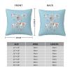 Just A Girl Who Loves Goats Chickens Throw Pillow Covers 26x26 Inch - Soft Decorative Pillowcases for Couch, Bed & Sofa - Indoor Living Room Home Decor view 2