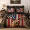 Nesker King Comforter Set with Sheets, 7 Pieces Patriotic American Bedding view 1