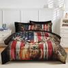 Nesker King Comforter Set with Sheets, 7 Pieces Patriotic American Bedding view 2