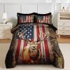 Nesker King Comforter Set with Sheets, 7 Pieces Patriotic American Bedding view 3