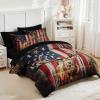 Nesker King Comforter Set with Sheets, 7 Pieces Patriotic American Bedding view 4
