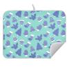 Blue Christmas Tree Dish Drying Mat for Kitchen, Absorbent Microfiber Dishes Drainer Mats, 16x18 Inch view 1