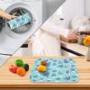 Blue Christmas Tree Dish Drying Mat for Kitchen, Absorbent Microfiber Dishes Drainer Mats, 16x18 Inch view 4