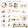 Xynic 211Pcs Horse Birthday Decorations Tableware Set, 25 Serves view 2