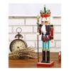 PawwJoy Classic 30cm Wood Nutcracker Soldier Figure Model Puppet with Moving Mouth Christmas Home Decor view 1