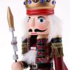 PawwJoy Classic 30cm Wood Nutcracker Soldier Figure Model Puppet with Moving Mouth Christmas Home Decor view 2