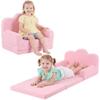 Tiita Kids Sofa, 2-in-1 Soft Toddler Couch Fold Out, Cloud-Like Comfy Couch Toddler Reading Chair with Carrying Handle Washable Cover, Kids Furniture for Boys and Girls view 1