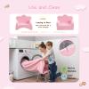 Tiita Kids Sofa, 2-in-1 Soft Toddler Couch Fold Out, Cloud-Like Comfy Couch Toddler Reading Chair with Carrying Handle Washable Cover, Kids Furniture for Boys and Girls view 3