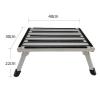 Aluminium Folding Step Stool with Non Slip Rubber Feet, Portable Foldable Design Step Ladder for Caravan Camping RV Access view 2