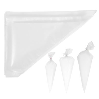 Cabilock 300pcs Icing Bags: Transparent Disposable Piping Bags for Frosting Cake Pastry Icing - Decorating Pouches for Home Baking and Bakery