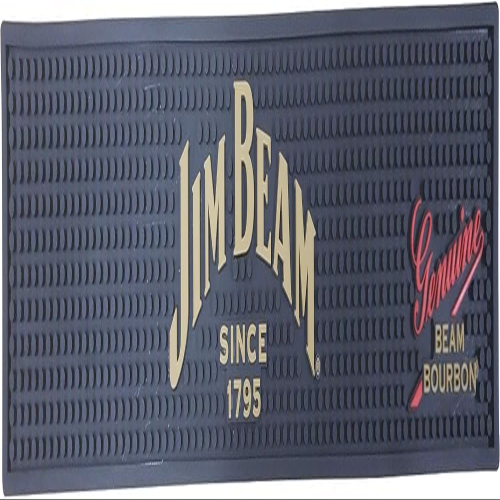 Artisan Owl Bar Mat Spill Mat Rail Drip Mat Compatible with Jim Beam Bourbon 19.5" x 3.75"