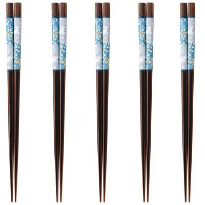 J-kitchens PID594348 Japanese Chopsticks, Set of 5 Pairs, Material: Wood, Chopsticks, Made in Japan