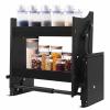 18~34'' Pull Down Shelf for Kitchen Cabinet Hanging Mount, Mounted Kitchen Cabinet Shelf Storage Space Pull Out Spice Rack(L 76cm/30in)(L 46cm/18in) view 1