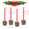 ZERAOKE Christmas Ornaments Set, Non-Fade Festive Tree Hangers, Fireplace Mantel & Party Decorations with Hanging Rope, Elegant Holiday Home Decor Gift, Guitar Bass Music Alloy Christmas Pendant view 3