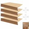 4 Pcs Wire Shelf Covers PVC Wire Rack Covers-Not Wood 0.31" Thick Moisture-Resistant & Easy-to-Clean Organizer Liners for Office,Bathroom,Kitchen 37x16in view 1