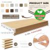 4 Pcs Wire Shelf Covers PVC Wire Rack Covers-Not Wood 0.31" Thick Moisture-Resistant & Easy-to-Clean Organizer Liners for Office,Bathroom,Kitchen 37x16in view 2