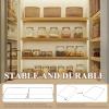 4 Pcs Wire Shelf Covers PVC Wire Rack Covers-Not Wood 0.31" Thick Moisture-Resistant & Easy-to-Clean Organizer Liners for Office,Bathroom,Kitchen 37x16in view 4