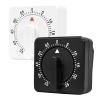 2 Kitchen Timer : Square 60 Minute Mechanical Visual Cooking, Time Management Tools Hour Manual Countdown Timer with Alarm for Kitchen,Baking, Exercise Auto Off No Batteries Required Black White view 1