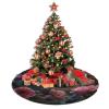 48" Christmas Tree Skirt Soft Plush Christmas Trees Mat Sloths Hugging Each Other Tree Skirt Farmhouse Christmas Decor Xmas Trees Skirts Decoration Mat for New Year view 4