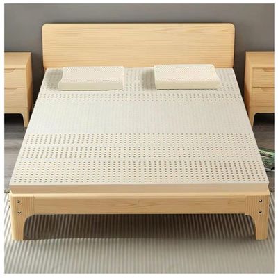 100% Natural Latex Organic Breathable and Comfortable,Memory Foam Mattress Topper,Honeycomb Pore Ventilation,Soft and Comfortable,10cm,200x220cm(79x87in)