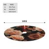 48" Christmas Tree Skirt Soft Plush Christmas Trees Mat Black Peach Rose Tree Skirt Farmhouse Christmas Decor Xmas Trees Skirts Decoration Mat for New Year view 2