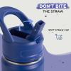 12oz Kids Water Bottle for School, Toddler Bottles with Straws, Stainless Steel Vacuum Insulated Water Bottle for Boys&Girls, Leak-Proof, BPA-Free, Blue + Green view 2