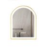 24"x36" Arched LED Bathroom Mirror - Anti-Fog, Dimmable, Gold Frame view 1
